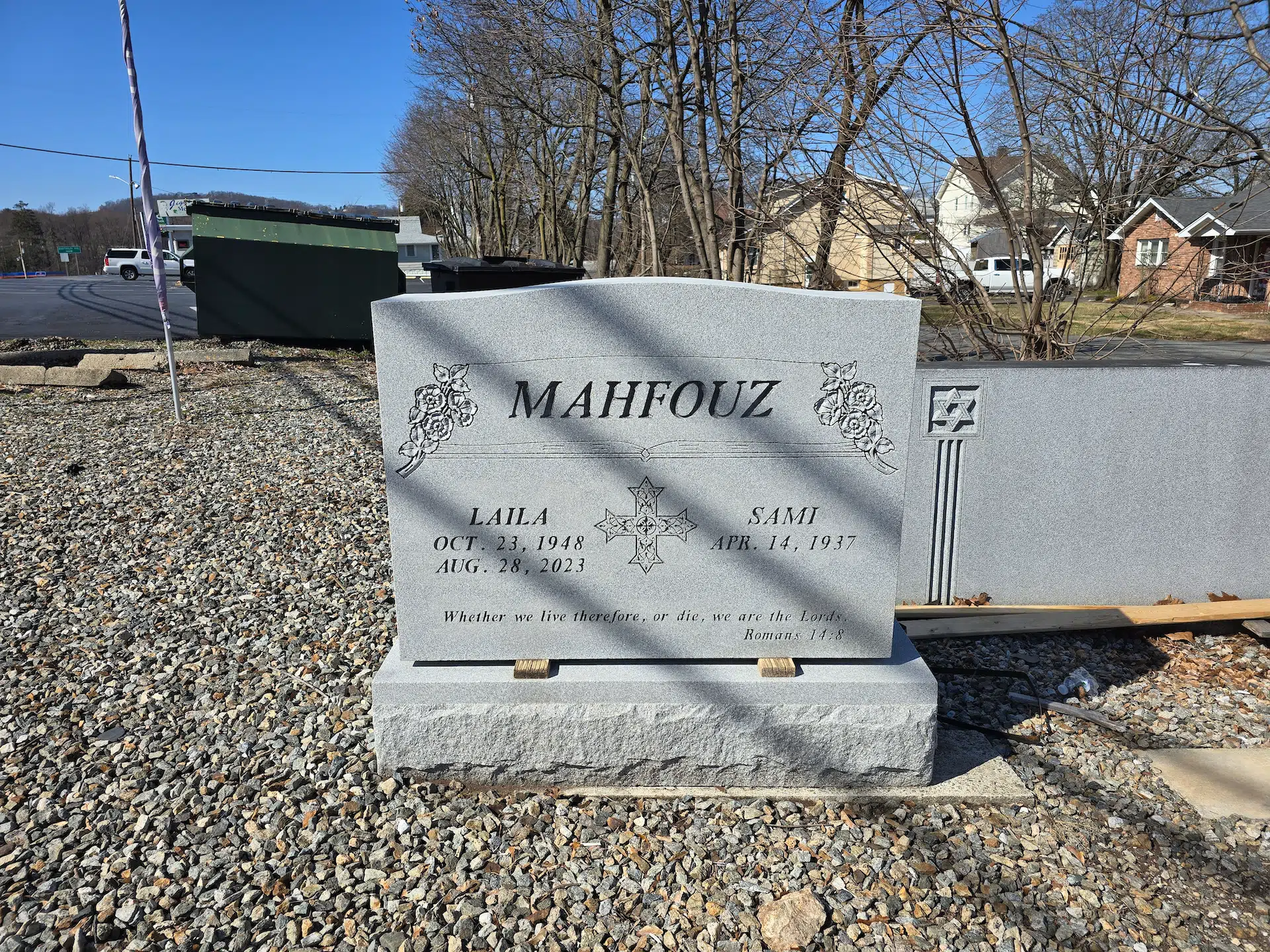granite Headstone Engraving / Etching hand-carved by NJ Tombstone Engraving in NJ — image 3